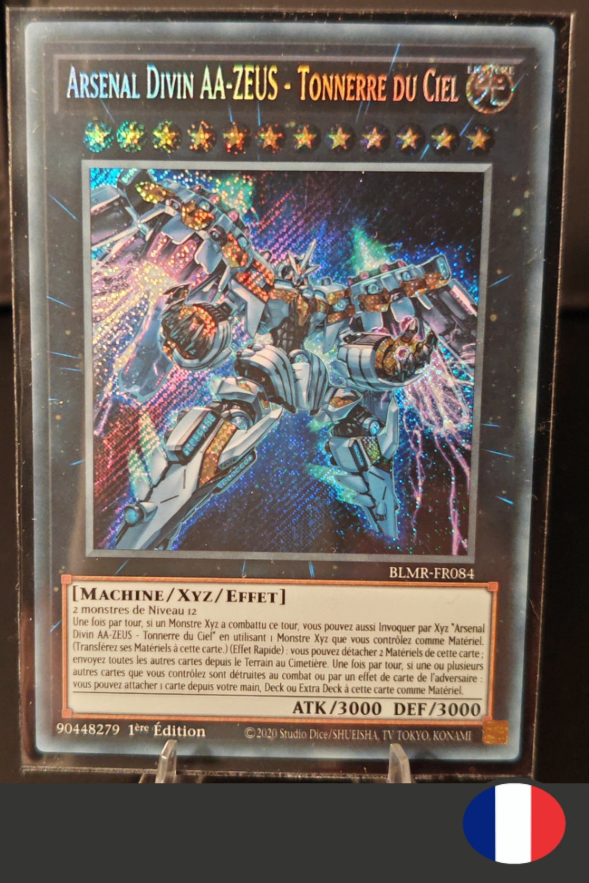 Yu-Gi-Oh!  Arsenal Divin AA-ZEUS - Tonnerre du Ciel (Secret Rare) BLMR